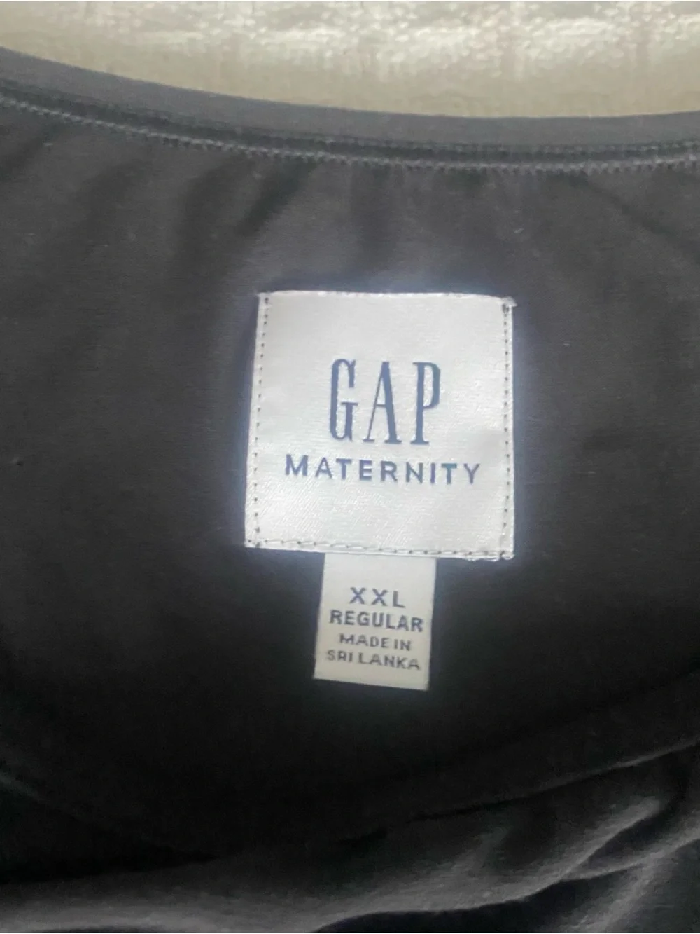 GAP Black Crewneck Breathe Short Sleeve Tee XXL Maternity